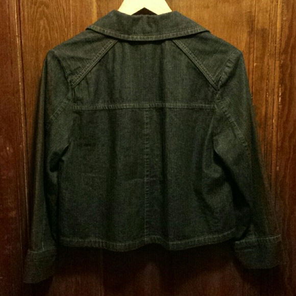 Soft, cropped, denim jacket - Picture 2 of 4